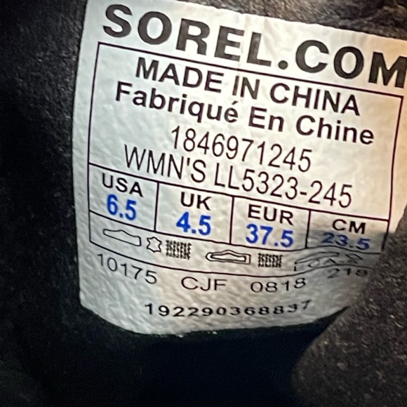 Sorel Womens Major Carly Combat Boot 6.5 - Picture 8 of 8